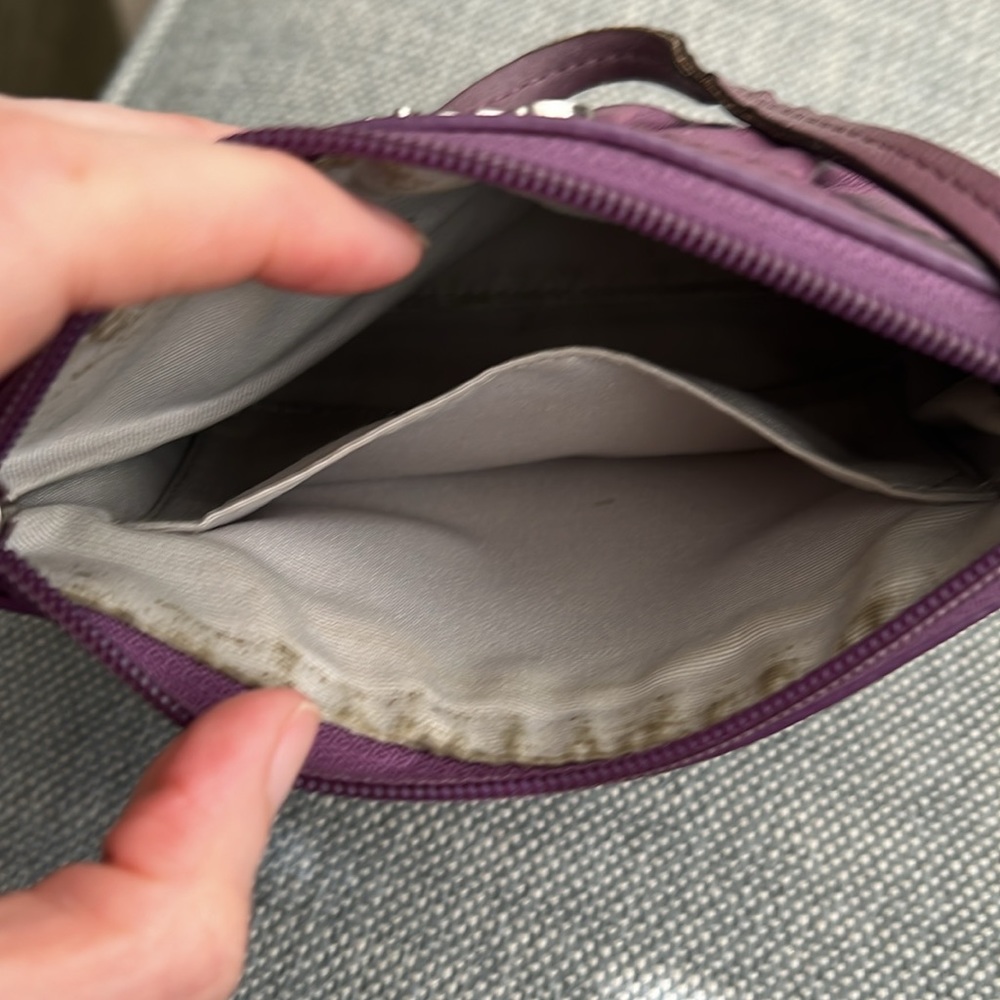 Coach purple leather wristlet (used) - Picture 5 of 6